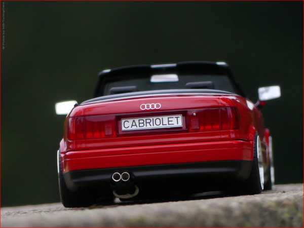 1:18 Audi 80 Typ89 Cabrio 2.3 Rot - Bj.91 erste Version + OVP